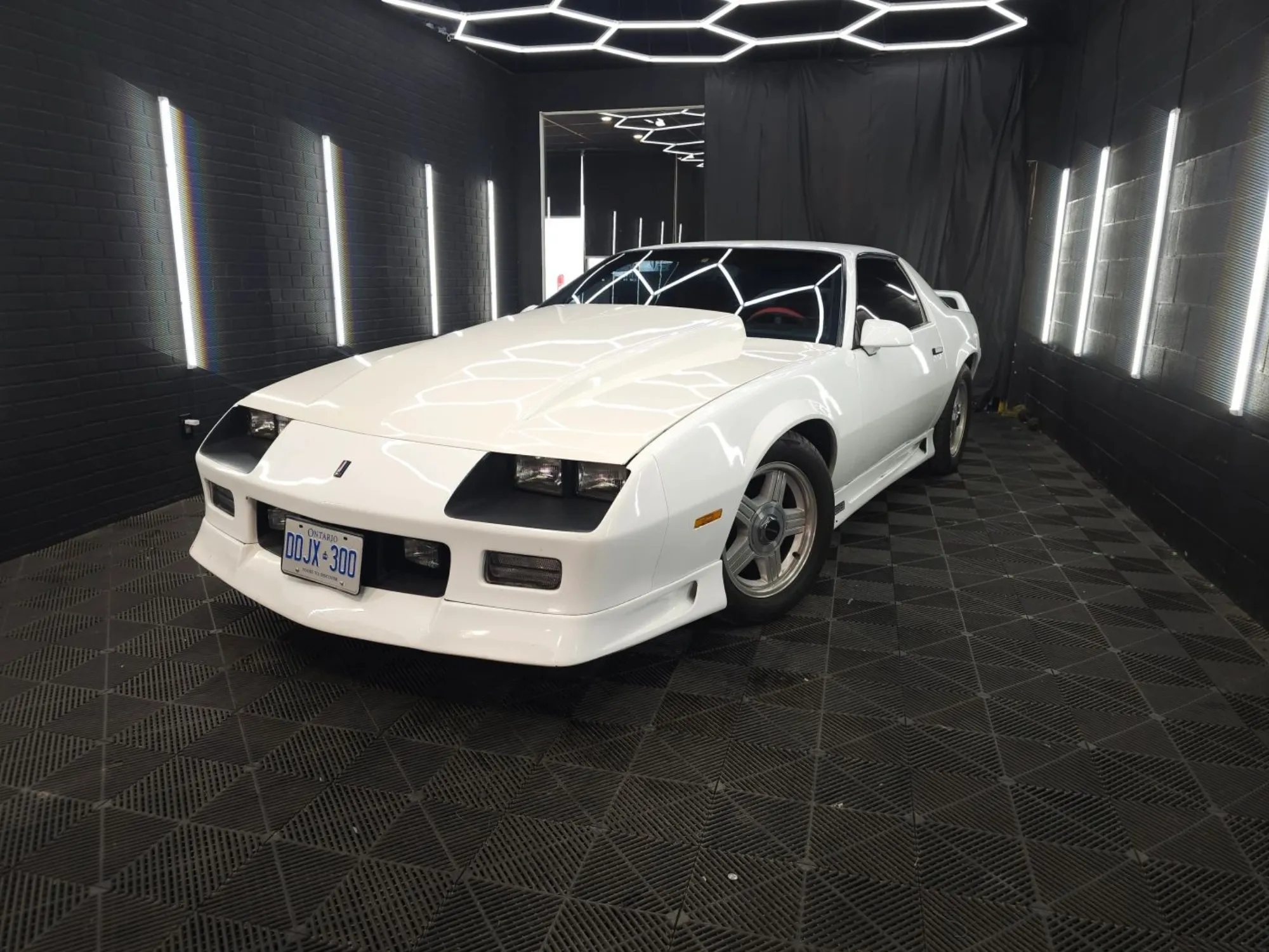 White Chevrolet Camaro after correction at Alpha Detailing