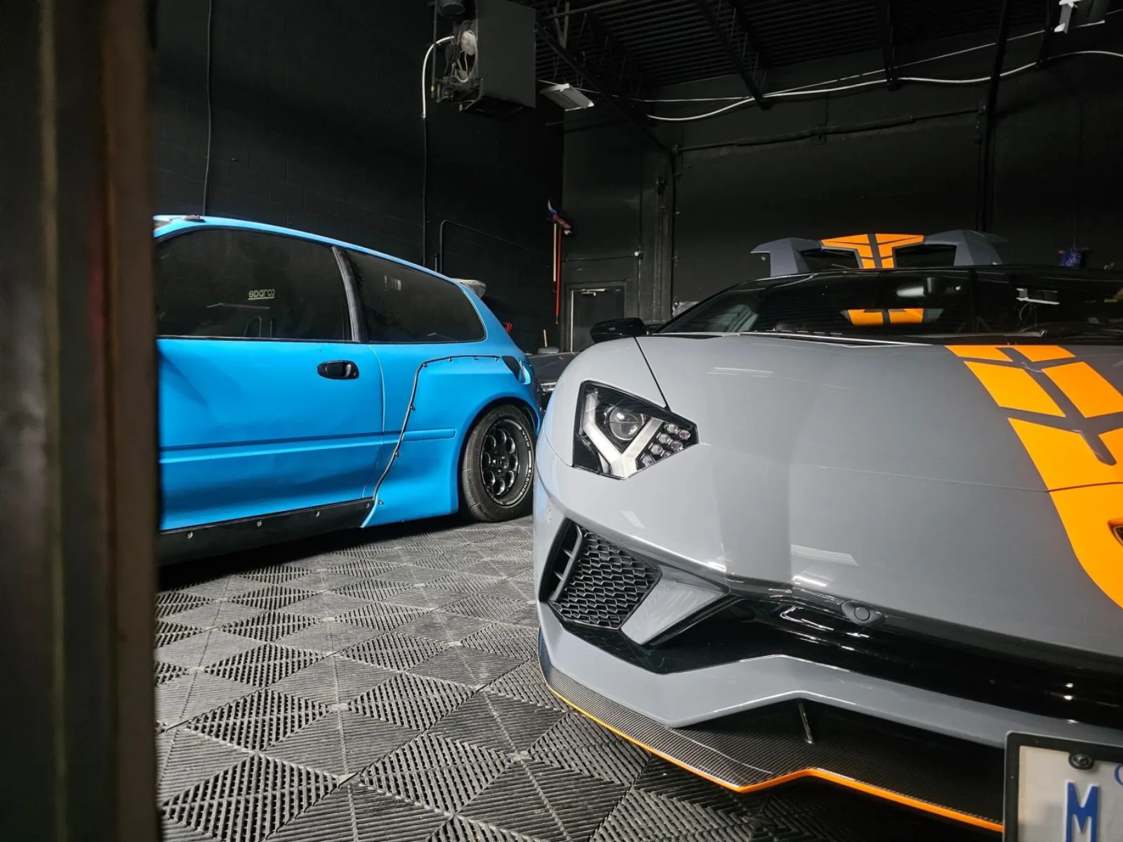 Lamborghini Aventador with ICON Rocklear protection at Alpha Detailing